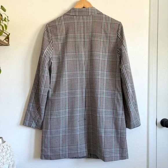 BB Dakota Prep Cool Plaid Longline Blazer - Picture 5 of 5